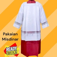 Misdinar ROBE/CATHOLIC LITURGY FOAM/KASULA ROMO IMAM KATOLIK