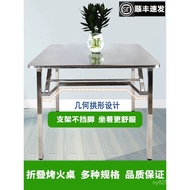 Square Table Dining Table Long Table Food Stall Folding Table Barbecue Table304Foot-blocking Stall T