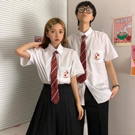 Korean Summer Class Uniform Suit British College Junior High School Student Uniform Hong Kong Senior