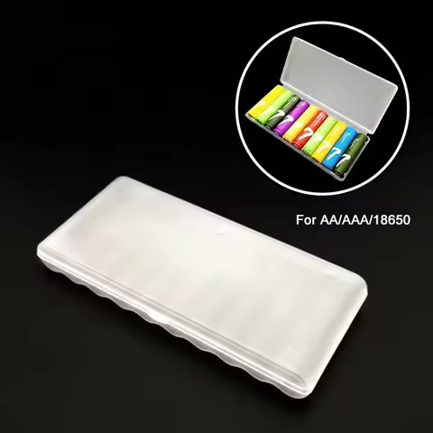 Waterproof Heavy-Duty 10 Slot Battery Case Plastic Organizer Portable Battery Storage Bag For AAA AA