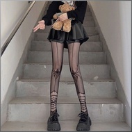 Mid-calf Socks Gote Knee-length Socks Black Skeleton Spider Breathable Spice Girls
