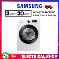 {FREE SHIPPING} Samsung 8.5KG Wash &amp; 6KG Dry WD85T4046CE/FQ Inverter Front Load Washer Dryer with Hygiene Steam WD85T4046CE Washing Machine Mesin Basuh