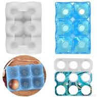 Bang Practical Silicone Eggs Organiser Mold Handmade 6 Grids Eggs Storage Tray Mold