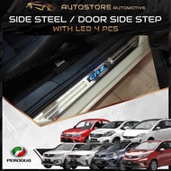 4Pcs Proton Ertiga Exora Iriz Person Saga 2016-2023 X70 X50 Side Sill Scuff Plate Door Side Step Doo