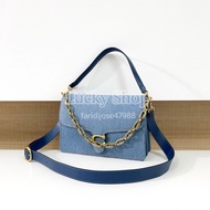 全新🌸Coach 單肩包 藍色牛仔丹寧 手提包 斜挎包 Size 30x20x9