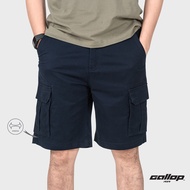 GALLOP : CASUAL SHORTS กางเกงผ้าชิโนขาสั้น 5 กระเป๋า รุ่น GS9020 สี Navy Blue - กรม / ราคาปกติ 1590.-