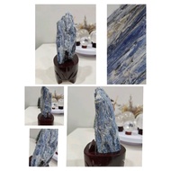 实木定制底座🇲🇾蓝晶石/原石/天然蓝晶水晶原石/Blue Kyanite/Natural Crystal Kyanite/Kyanite Raw Stone/641G