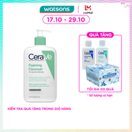 [MUA LÀ CÓ QUÀ] Sữa Rửa Mặt CeraVe Foaming Cleanser Giúp Làm Sạch Sâu Dành Cho Da Dầu 473ml