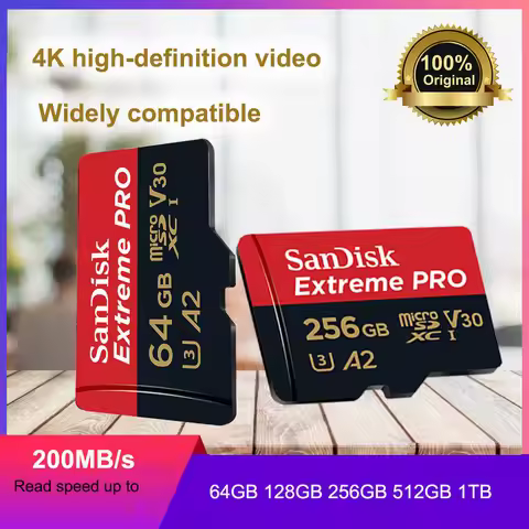 SanDisk Extreme PRO microSDXC UHS-I CARD 64GB 128G 256G 512GB 1TB Memory Card TF Card C10 V30 U3 4K 