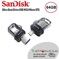 Sandisk Ultra 64GB Dual USB Drive m3.0 OTG Transfer between Computer and Android Device