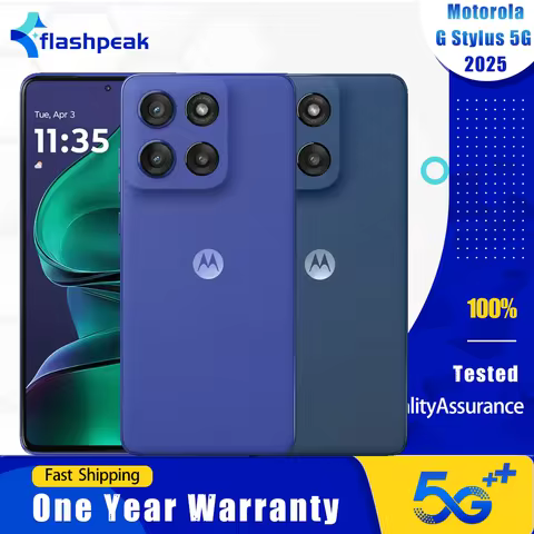 Original Motorola Moto G Stylus 2025 5G Mobile Phone XT2517-X 6.7" AMOLED 120Hz Snapdragon 6 Gen 3 O