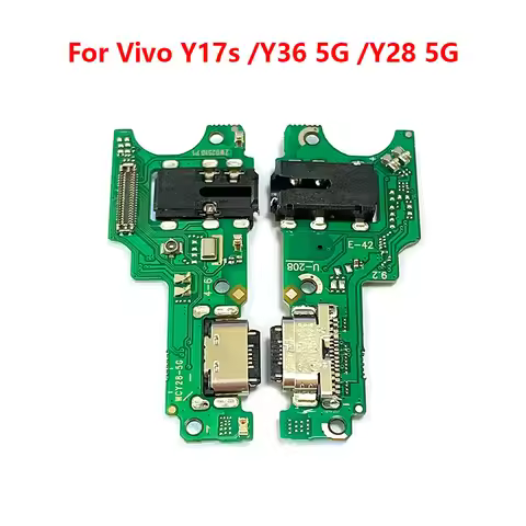 For Vivo Y17s Y36 Y28 5G USB Charging Board Dock Port Microphone Module Flex Cable