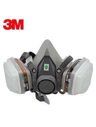 3M หน้ากากกันสารเคมี รุ่น 6200 ขนาดกลาง กันกลิ่นทินเนอร์ สี แล็คเกอร์ ยาฆ่าแมลง กรดแก๊ส