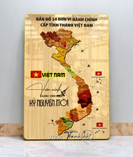 Tranh tráng gương 3D bản đồ Việt Nam 34 tỉnh bản đồ gỗ 3D tráng gương 34 tỉnh Việt nam bản đồ việt n