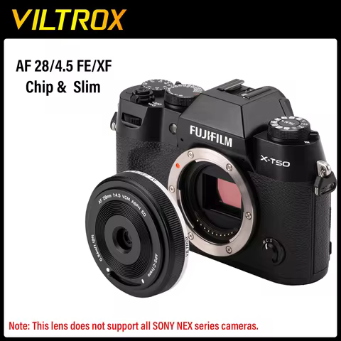 VILTROX AF 28mm F4.5 Chip Autofocus Full Frame Camera Lens Retro Slim For Fujifilm X Sony E Nikon Z