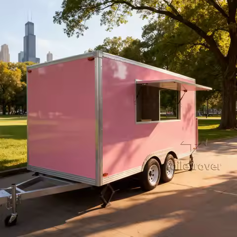 Little Movable VW Bus Food Truck Pizza Oven Dessert Pancake Donut Turkey China Food Trailers Fully E