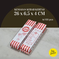 Bungkus Kebab Kertas /Tempat Kebab / Bungkus Kebab / Kemasan kebab Kertas