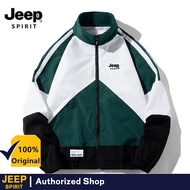 Jeep Spirit Scoop Collar Sports Jacket Mens Casual Jacket Casual Jacket Light Zipper Jacket