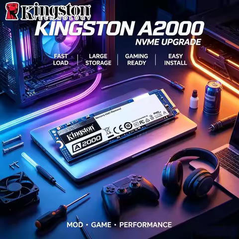 Kingston A2000 M.2 2280 PCIe NVMe Internal SSD 250GB 500GB 1TB 3D TLC Fast Storage Upgrade For Lapto