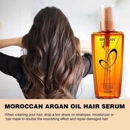 Argan Oil Hair Serum 80ml For Dry And Frizzy Hair Revitalizing Serum For Hair Restructuring Nourishi
