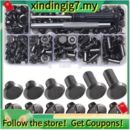 【】Chicago Screw Leather Rivets Assorted Screw Rivets M5 Chicago Binding Screws for Decorating PU Cra