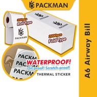 Packman A6 Thermal Sticker Roll/Fold Thermal Label Sticker 100mm*150mm Thermal Airway Bill Courier B