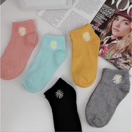 212 10pairs Set Small Daisy Flower Ankle Sock 网红小雏菊袜子 10 Pasang Stokin Bunga