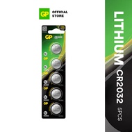 GP Lithium Coin Cells Battery CR2032 [ Card of 5s ] (5004LC AWI L14 EA2032C BR2332 LF1/2V LM2032 RFA