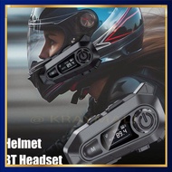 Led FM Radio IPX6 1000mAh Bluetooth Helmet Headset - A1