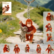 Ornament Hanging Monkey Male Creative Pendant Gorilla Monkey Acrylic Long Arm Keychain Hanging Baby 