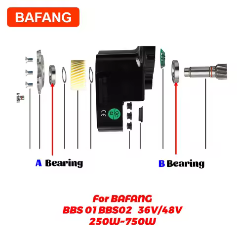 Bafang Mid Motor Parts Bearing For BAFANG BBS01 BBS02 Mid Drive Motor Replacement 250wW 350W 500W 75