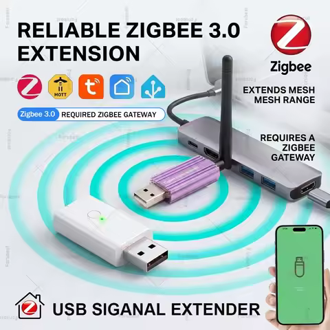 Zigbee Range Extender USB Signal Repeater High-gain Extend Zigbee Cover Range Detachable Antenna For