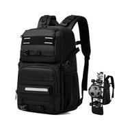 30L Skateboard Backpack with External Attachment Football Basketball Hiking Travel Tactical Bag with