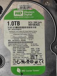 WD 綠標 WD10EACS 1TB 3.5吋SATA環保省電硬碟 良品