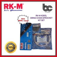 RK-M 428OL O-RING CHAIN SPROCKET KIT SET / RKM SPOKET SET RANTAI ORING / YAMAHA RXZ Y125ZR LC135
