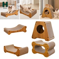 Homyl Corrugated Cat Scratcher Pad Thickened Base Furniture Protector Scratch Board Bed Lounger for 