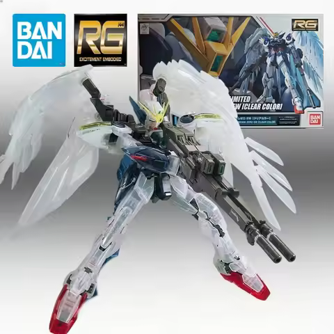 Bandai The Gundam Base Limited RG 1/144 Wing Gundam Zero EW Clear Color Mobile Suit Gundam W Assembl