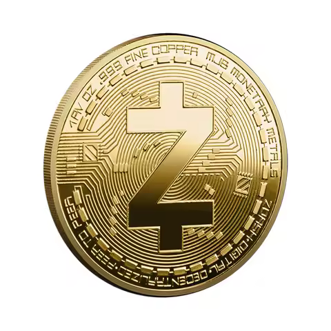 Bitcoin Souvenir Gift Art Collection Coin Physical Commemorative Coins ZCASH Gold Plated Collectible
