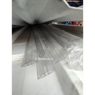 6mm PC H Profile - 6mm PC H Trim - 4mm twinwall Polycarbonate Sheet Connection - 6mm