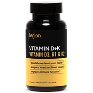 Vitamin D+K Natural & Effective Formulation - Vitamin D3, K2 & K for Immunity Boost - K1, K2 & D3 Vi