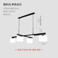 Nordic creative restaurant lamps simple study table three head chandelier after modern light luxury