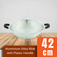 BIGSPOON 42cm Cooking Pan Frying Wok Kuali Masak Cookware Chinese 炒菜锅 Aluminium Deep Fry Pan [CAW-42