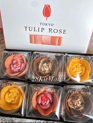 現貨 🥰情人節💘last call日本直送 | 6件裝Tokyo Tulip Rose 鬱金香玫瑰朱古力禮盒送原裝靚紙袋🛍️