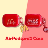 Glossy Red AirPodsPro2 Dedicated Case McDonald's Coca Cola for AirPods (3rd) New AirPods3 Headphone Case for AirPodsPro case AirPods2gen case