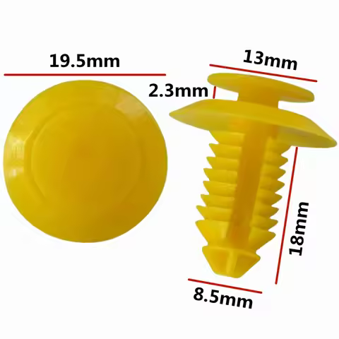 20Pcs For 8.5mm Hole Auto Push Type Plastic Fastener Car Door Panel Clip Auto Fasteners And Clips F5