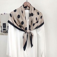 Bawal Corak Fashion Scarf 90x90cm Twill Square Scarf Printed Scarf