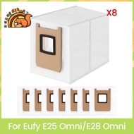 For  E25 Omni/E28 Omni Dust Bag Replacement- 8 Pieces for Robot Vacuum Cleaners
