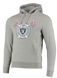 📦📦📦[現貨現貨，only one left]
🏈🏈🏈 NFL - Las Vegas Raiders Rule Britannia Hoodie - Grey Marl - Mens 🏈🏈🏈