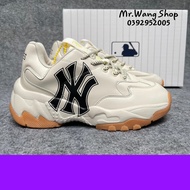[Fullbox + Tất + Lọ tẩy trắng] Giày thể thao mới 2025 MLB NY viền đen đế nâu 36-44