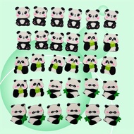 30 Chiếc Gấu Trúc Dễ Thương Cao Su Tẩy Kawaii Mềm Mại Văn Phòng Phẩm Cho Trường Học Văn Phòng Sáng T